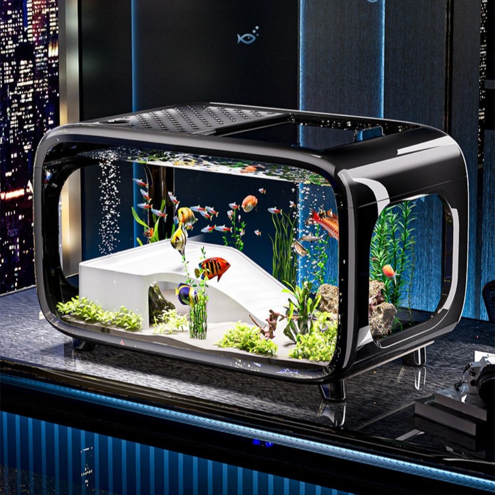 Marine Aquarium Aquascape - Transparent Luxury Fish Tank Durable Living