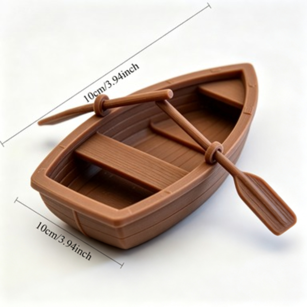 Mini Double Oar Wooden Boat Aq - đánh giá và giá Marine Aquarium Aquascape