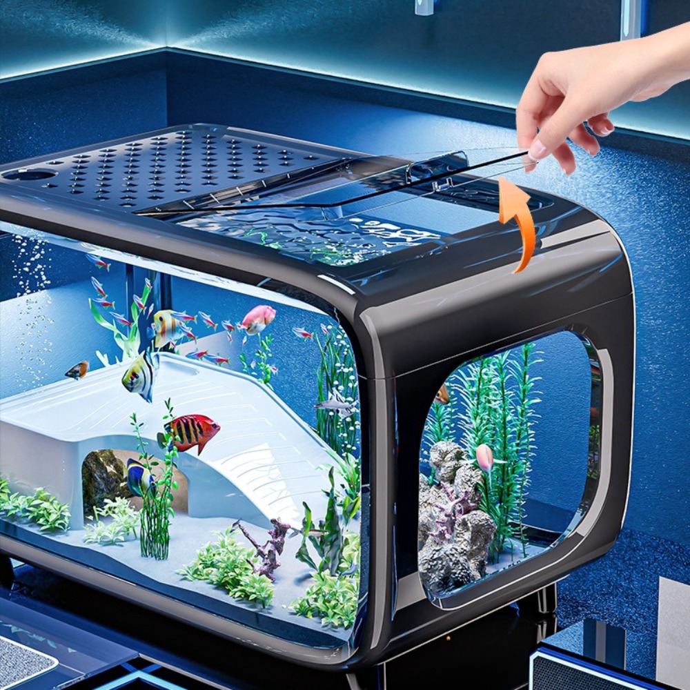 Transparent Luxury Fish Tank D - đánh giá và giá Marine Aquarium Aquascape
